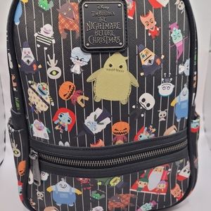 DISNEY THE NIGHTMARE BEFORE CHRISTMAS LOUNGEFLY BACKPACK JACK SALLY